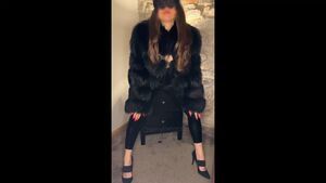 Fur Coats Big Tits Boobs Brunette