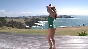 Remy and her hula hoop