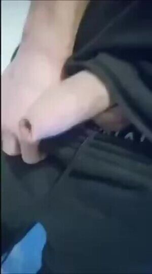 My fat cock going from soft to hard