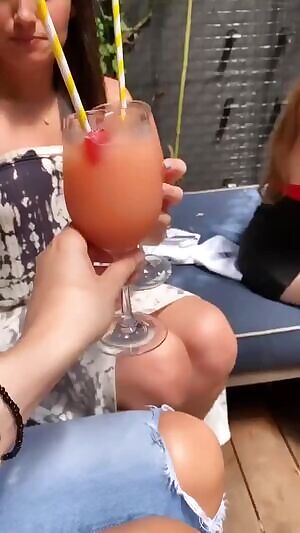 Summer Rae teasing her tits to the camera