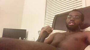 Big Black Cock cums after 3 days of edging. You Should help clean up the mess
