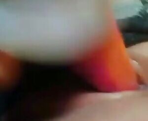 Shorts pulled to the side.