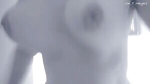 Running up the stairs