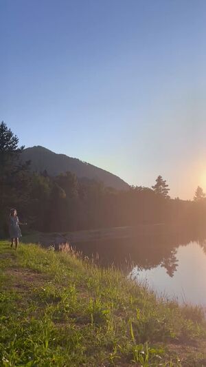 Golden hour in a local park [gif]
