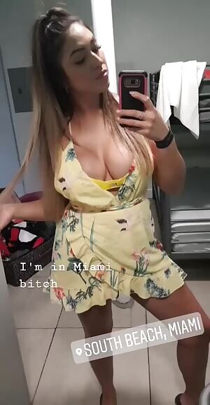 She’s got huge melons and she loves to show them off