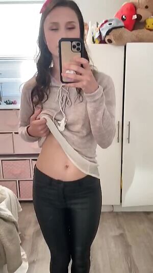 This outfit is cute, but i think it looks better on the floor😈