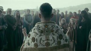 Tamaryn Payne Being Widow and Getting bang by Bishop in Vikings