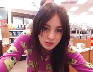 Flash And Kiss At The Store