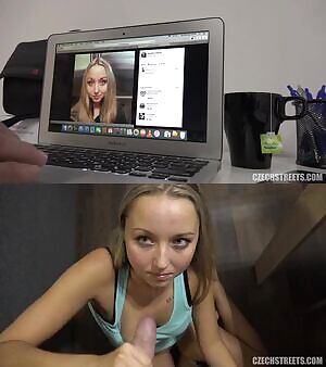 Same girl from 2 different perspectives - Veronica from Czech Streets