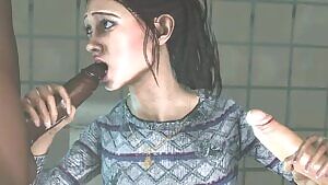 「SFM」Nancy Double Blowjob