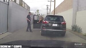 Richelle Ryan gets pulled over