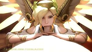 Winged Victory Mercy blowjob