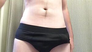 dropping my big dick out of my briefs