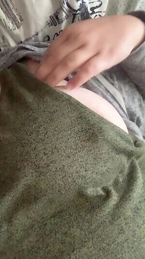 Stuck in bed, but atleast my boobs are cute!