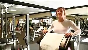 Working her tits out