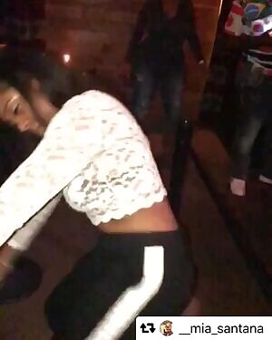 My friend Kelsey shaking her ass at a party part 1