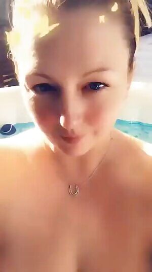 Big tits in pool