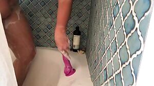 A little covid shower fun... 🚿 🧼