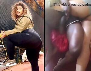 Cockslapping her huge ass