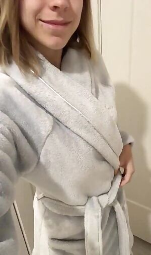 Does this view under my robe help your mundane Monday?