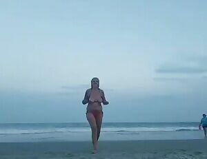 Gave the beach a show