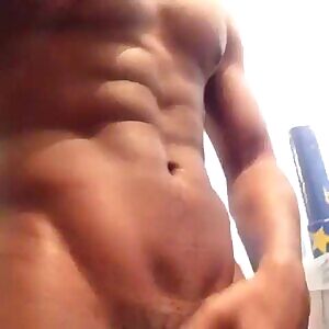 Muscles and a long dick