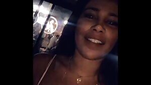 Black Manchester girl see thru / nipples