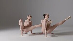 may never be able to watch normal ballet again; julietta and magdalena nude ballet