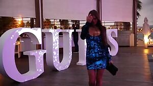 Barcelona Guess Event 10 - blue dress