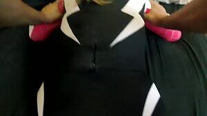 Cumming inside Spider-Gwen