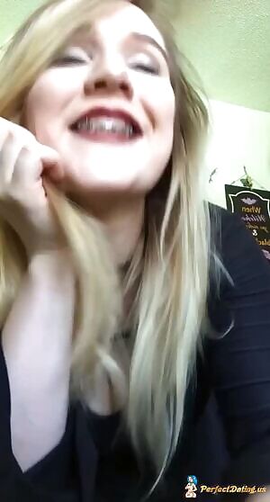 34G tits with braces and showing full face?! YES!:)