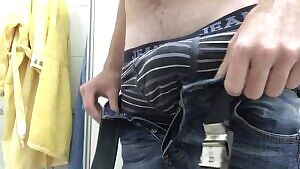 Showing off thick uncut and heavy cock... Any admirers?🙈😊