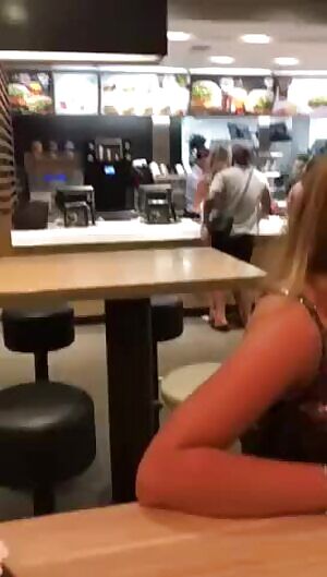 Quick Sex While Ordering at McDonalds. Real