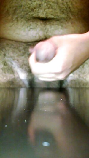 Pouring out a thick load!