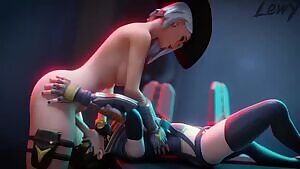 Futa Ashe and Tracer Deepthroat