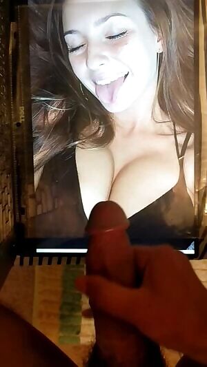 Loved cumming on her tits