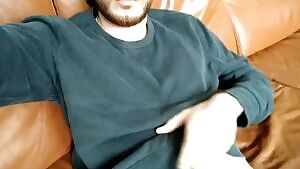 Beard, abs, huge cock.