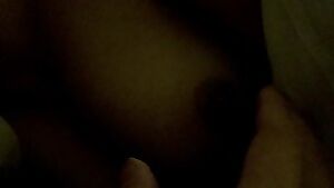 Getting my tits played with