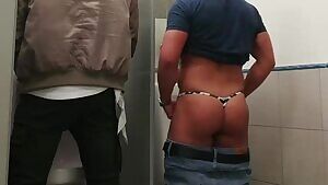 Convinced him at the urinals