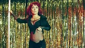 Salma Hayek stripping