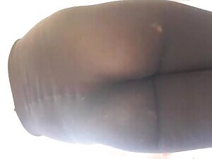 Slapping my pantyhosed sissy butt