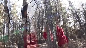 Denise playing hide n seek