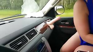 Driving with a load not properly tied down.