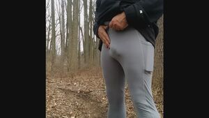 Men In Leggings Amateur Hiking Masturbating