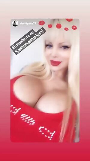 Sabrina Sabrok and her freshly pumped up 5000cc melons