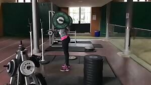 Fatima Diame working out