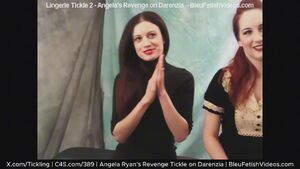 Feet Tickling Bondage Brunette Girl Girl Lingerie