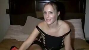 Hot Amateur Blonde Takes a Huge Cock on her Pussy