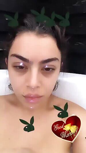 Charli XCX nip slip