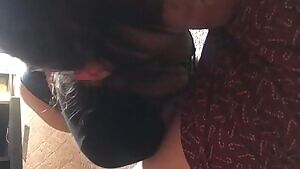 Great View of Sexy Teen Throating a Cock